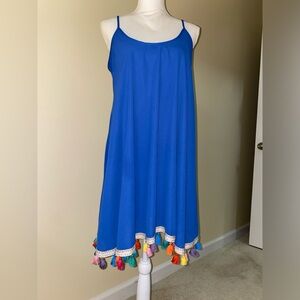 Judith March Blue Tassel Swing Dress